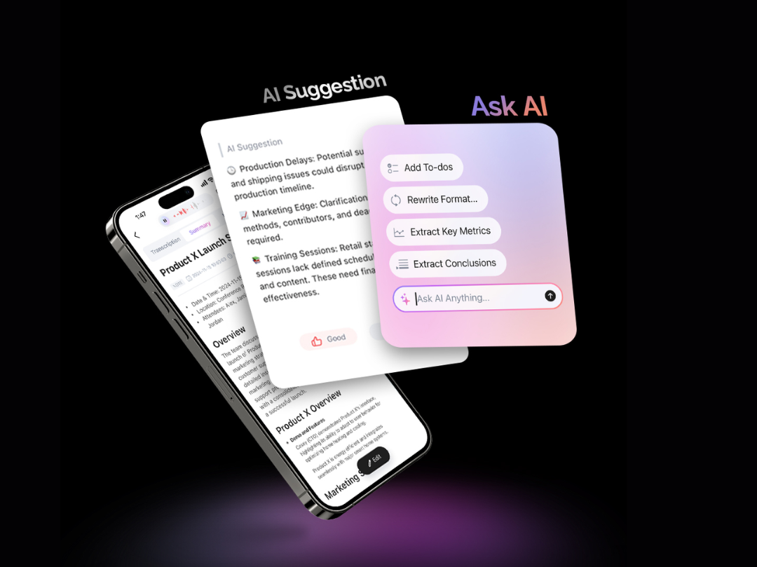 Your Plaud AI is getting better—Introducing Ask AI & AI Suggestion