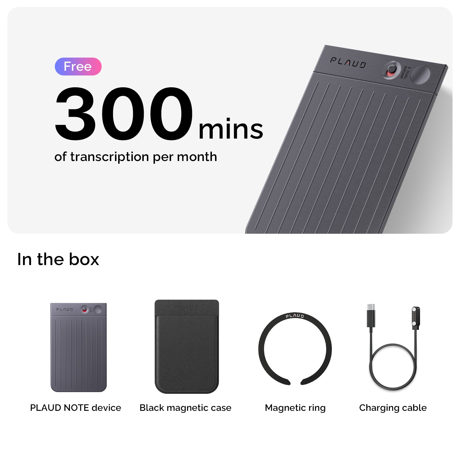 PLAUD NOTE AI Voice Recorder | 6-Pack