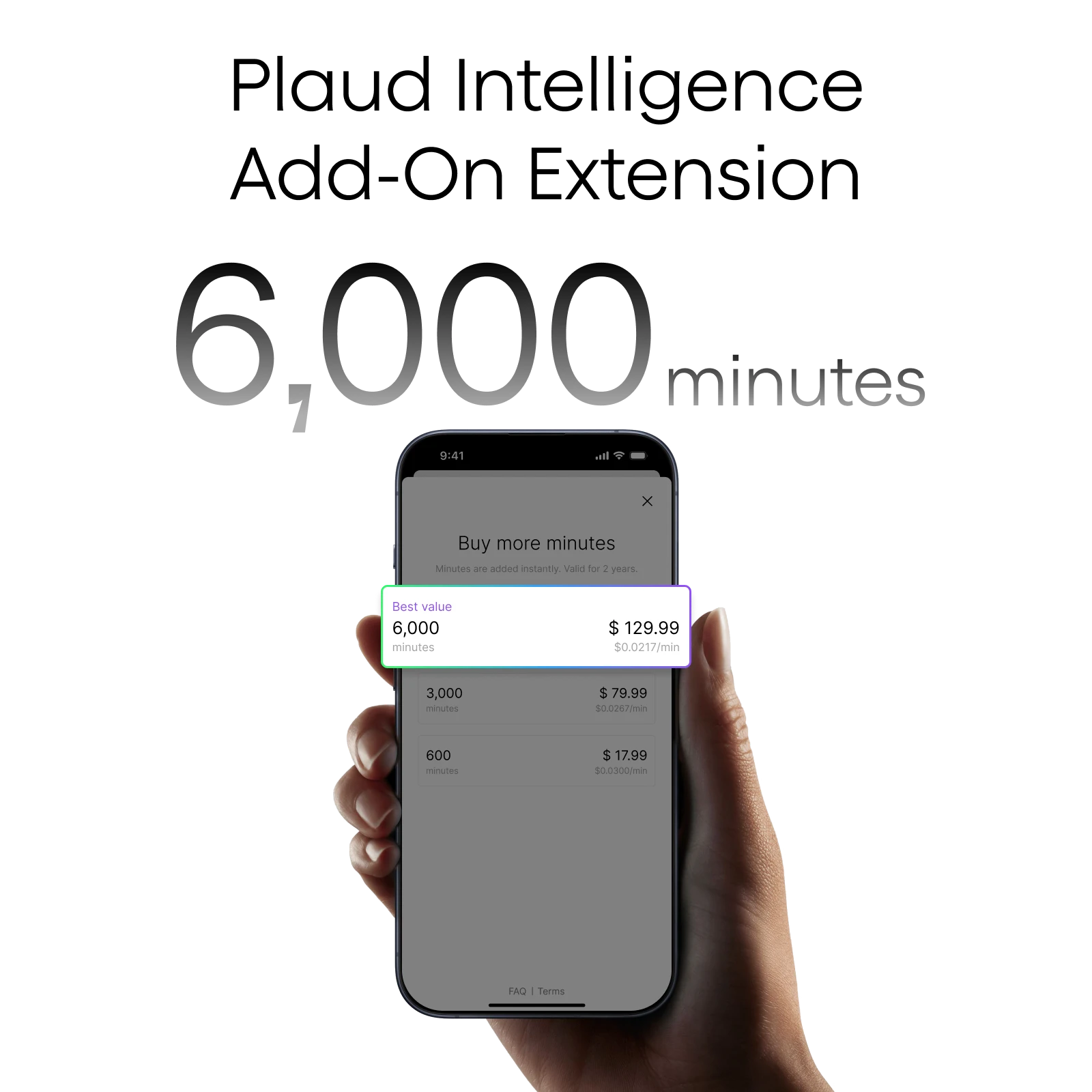 Quota de Transcription Plaud AI (6 000 minutes)