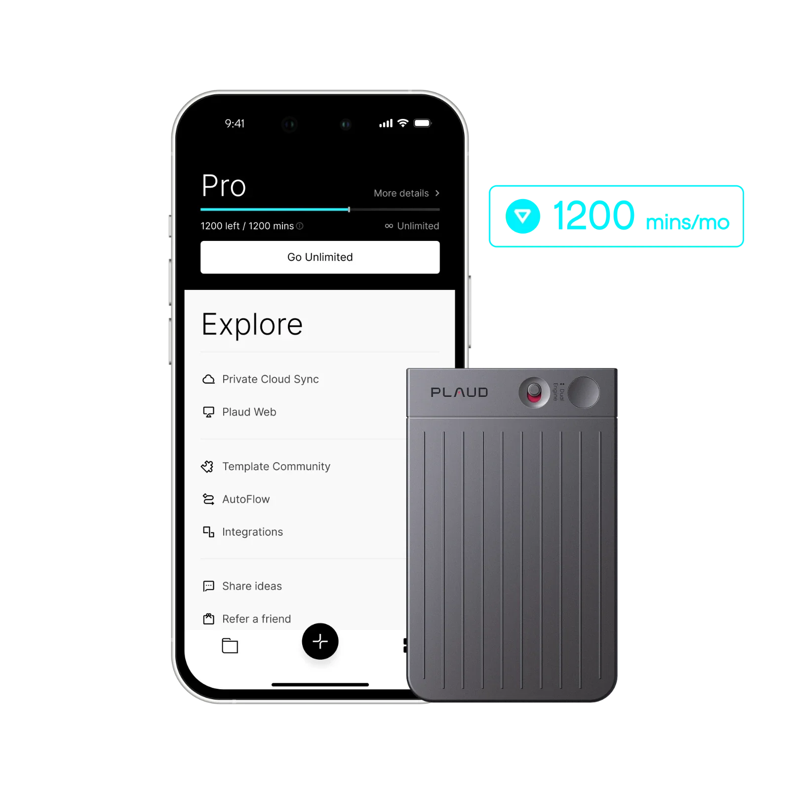 Plaud Note + Annual Pro Plan
