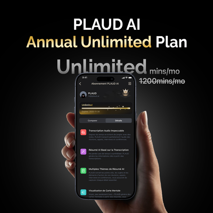 PLAUD AI Annual Unlimited Plan 2-Pack