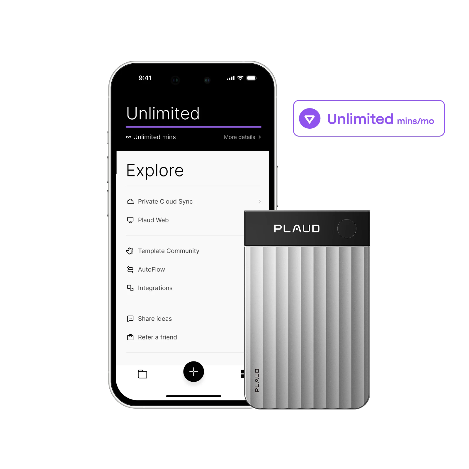 Plaud Note Pro & Al Annual Unlimited Plan