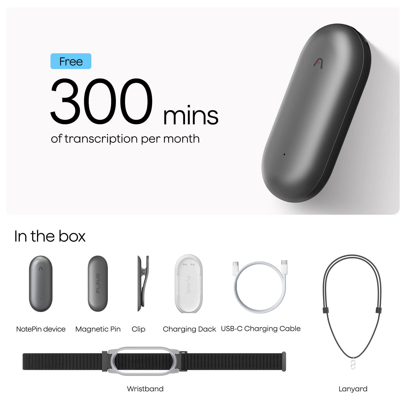 Plaud NotePin Duo Accessory Pack