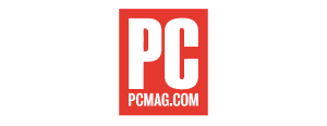 Red rectangular logo with white text 'PC' above 'PCMAG.COM'.