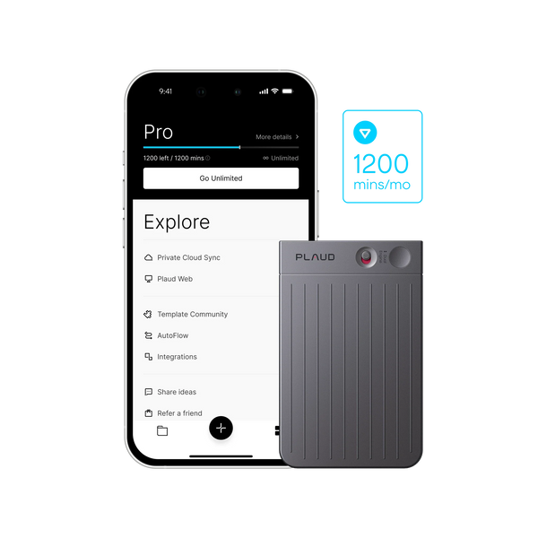 Plaud Note + Annual Pro Plan