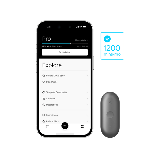 Plaud NotePin S + Annual Pro Plan