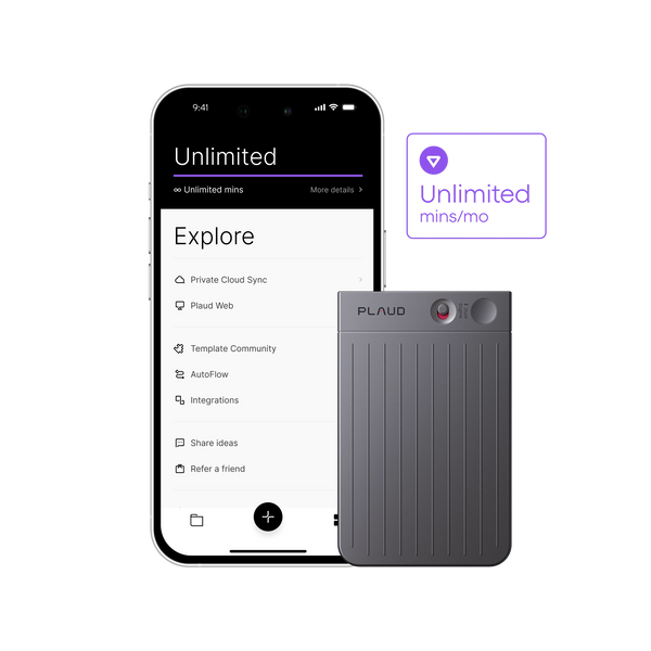Plaud Note + Annual Unlimited Plan