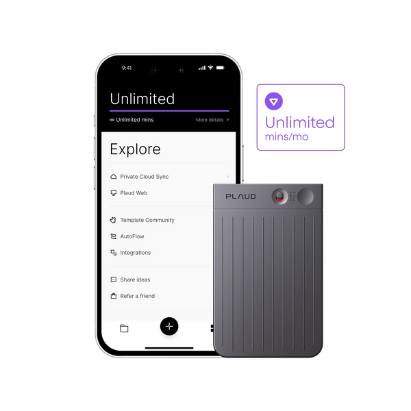 Plaud Note + Annual Unlimited Plan