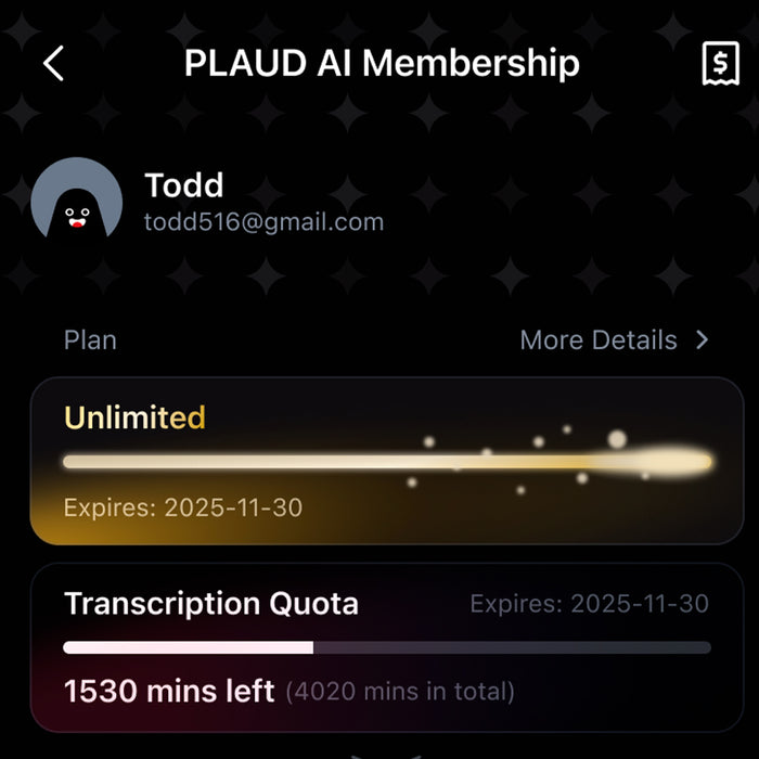 PLAUD AI Annual Unlimited Plan 2-Pack