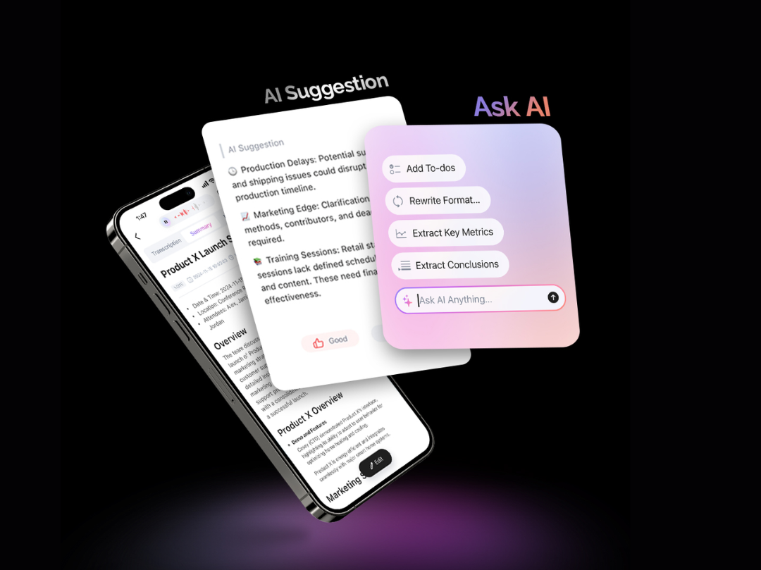 Your PLAUD AI is getting better—Introducing Ask AI & AI Suggestion