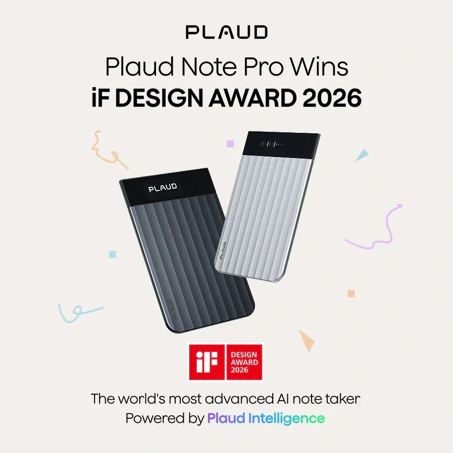 Plaud Note Pro wins iF 2026