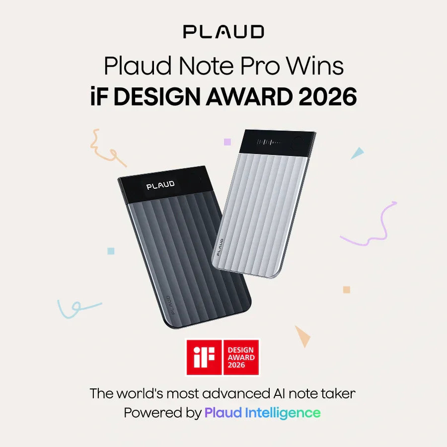 Plaud Note Pro wins iF 2026