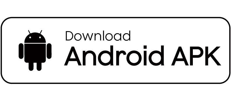 A white button with a black border featuring the Android logo and text 'Download Android APK'.
