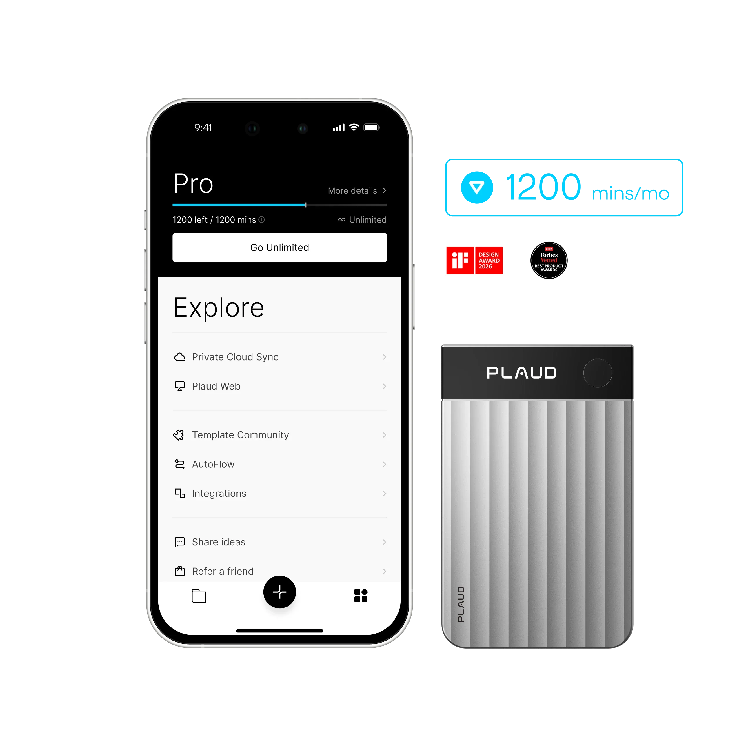 Plaud Note Pro & AI Annual Pro Plan