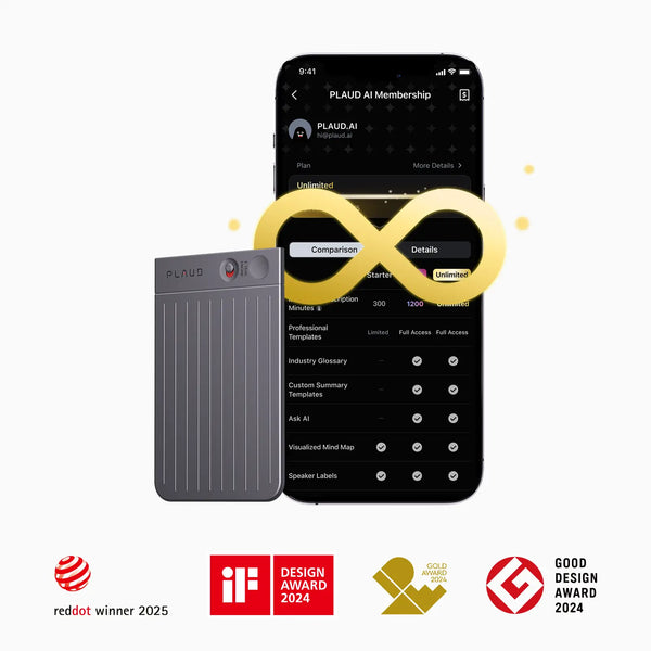 PLAUD NOTE + Annual Unlimited Plan