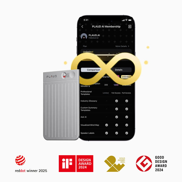 PLAUD NOTE + Annual Unlimited Plan