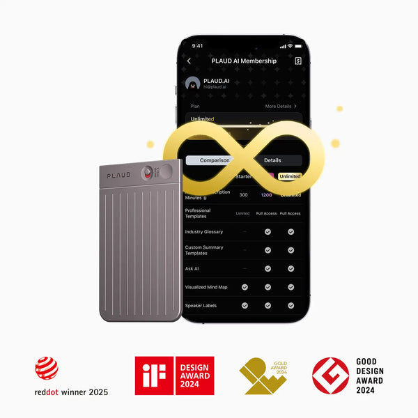 PLAUD NOTE + Annual Unlimited Plan