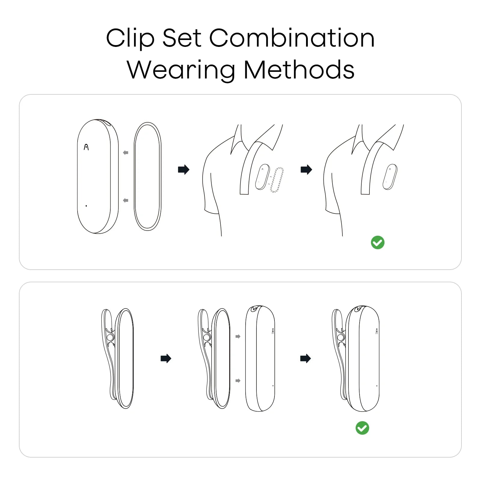 Clip & Magnetic Pin for Plaud NotePin | Plaud NotePin S