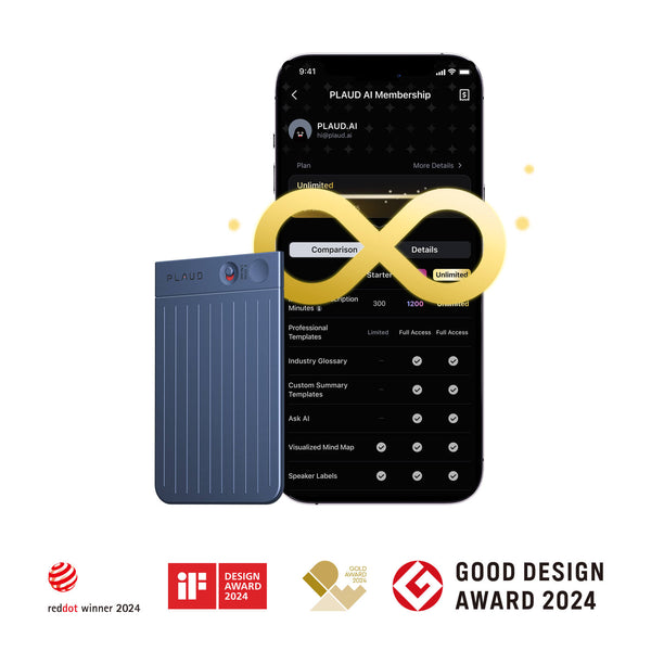 PLAUD NOTE + Annual Unlimited Plan