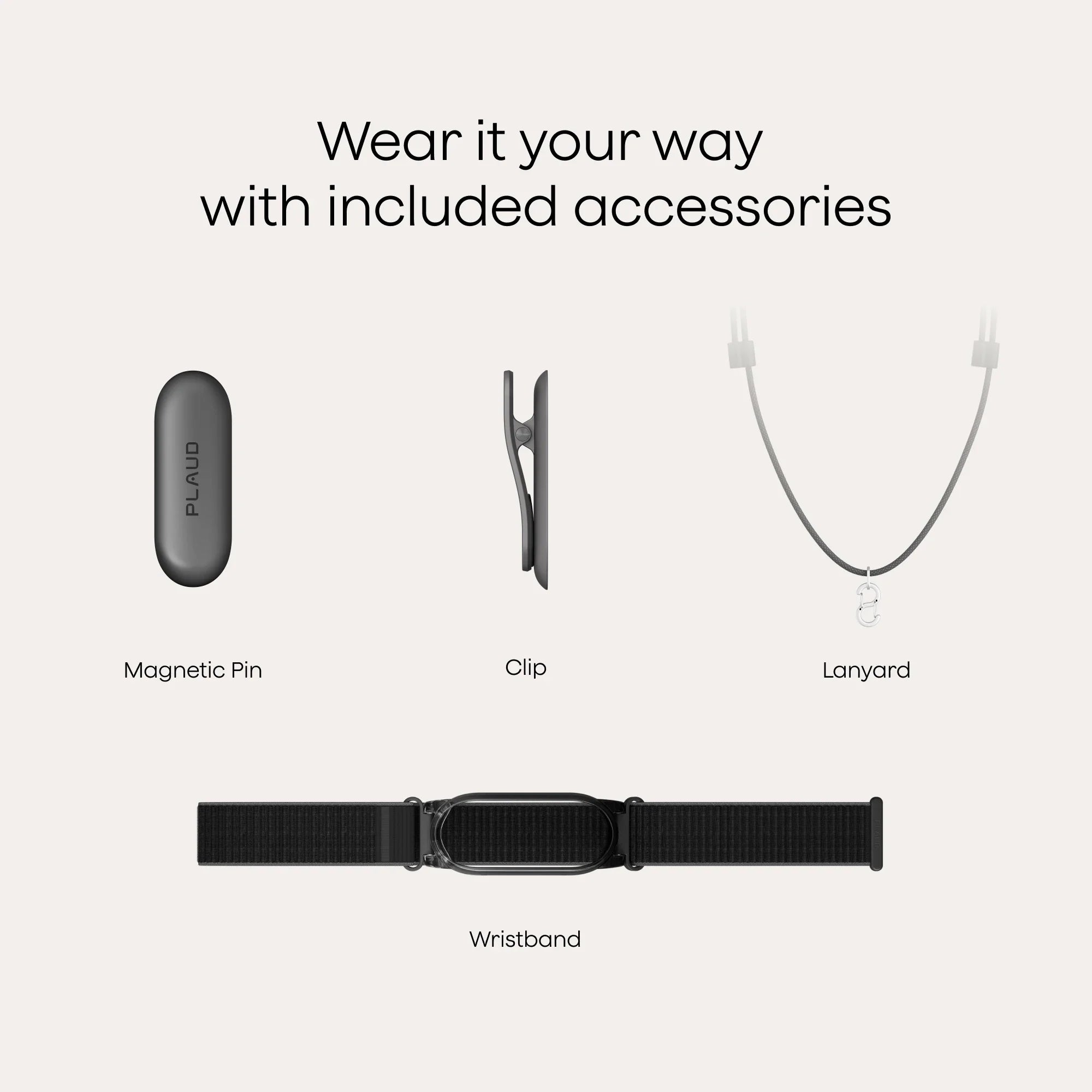 Plaud NotePin S - Wearable AI note taker