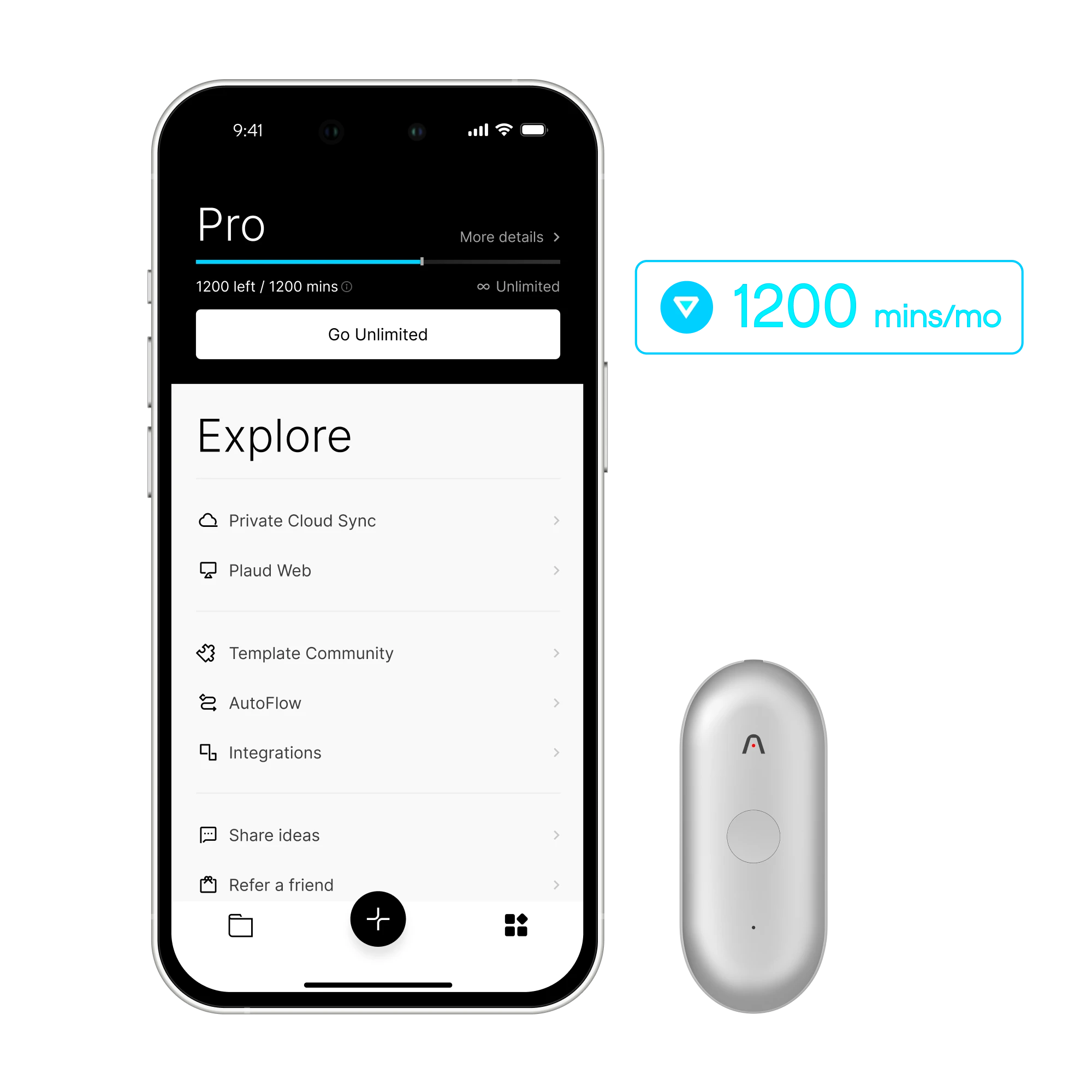 Plaud NotePin S + Annual Pro Plan