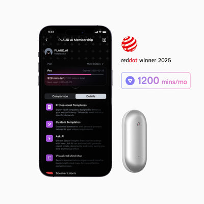 Plaud NotePin & AI Annual Pro Plan