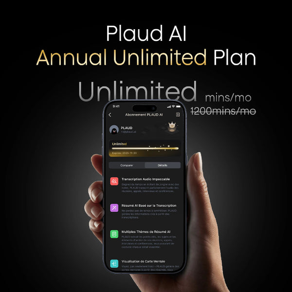 Plaud AI Annual Unlimited Plan