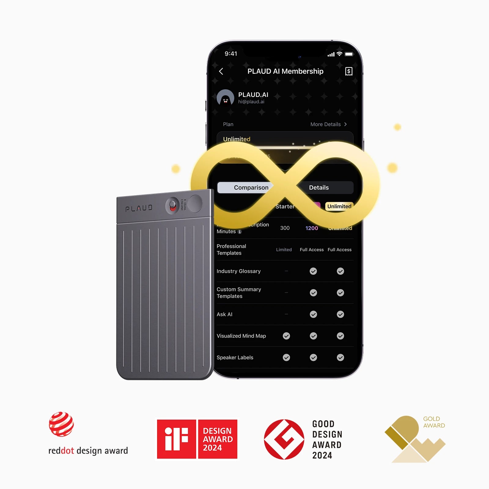 Plaud Note + Annual Unlimited Plan