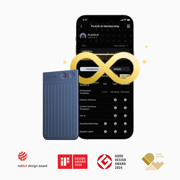 Plaud Note + Annual Unlimited Plan