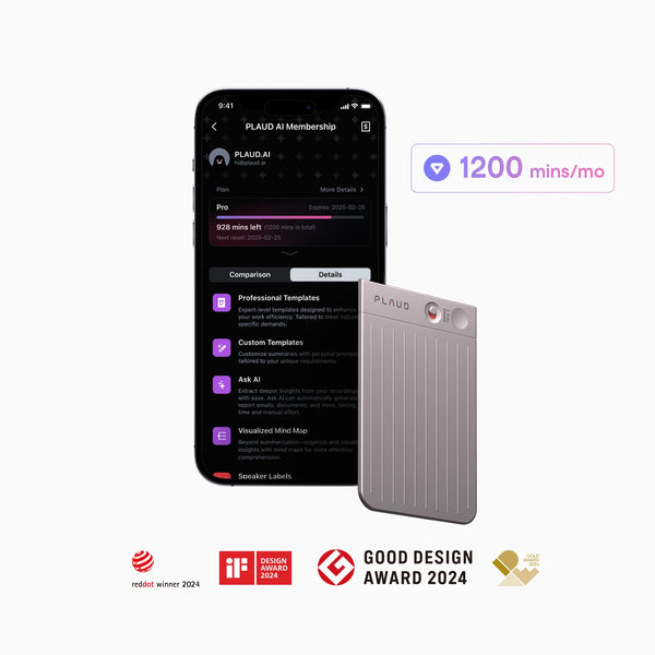 Plaud Note + Annual Pro Plan
