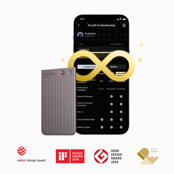 Plaud Note + Annual Unlimited Plan