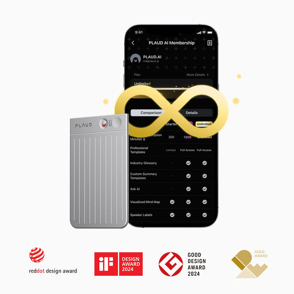 Plaud Note + Annual Unlimited Plan