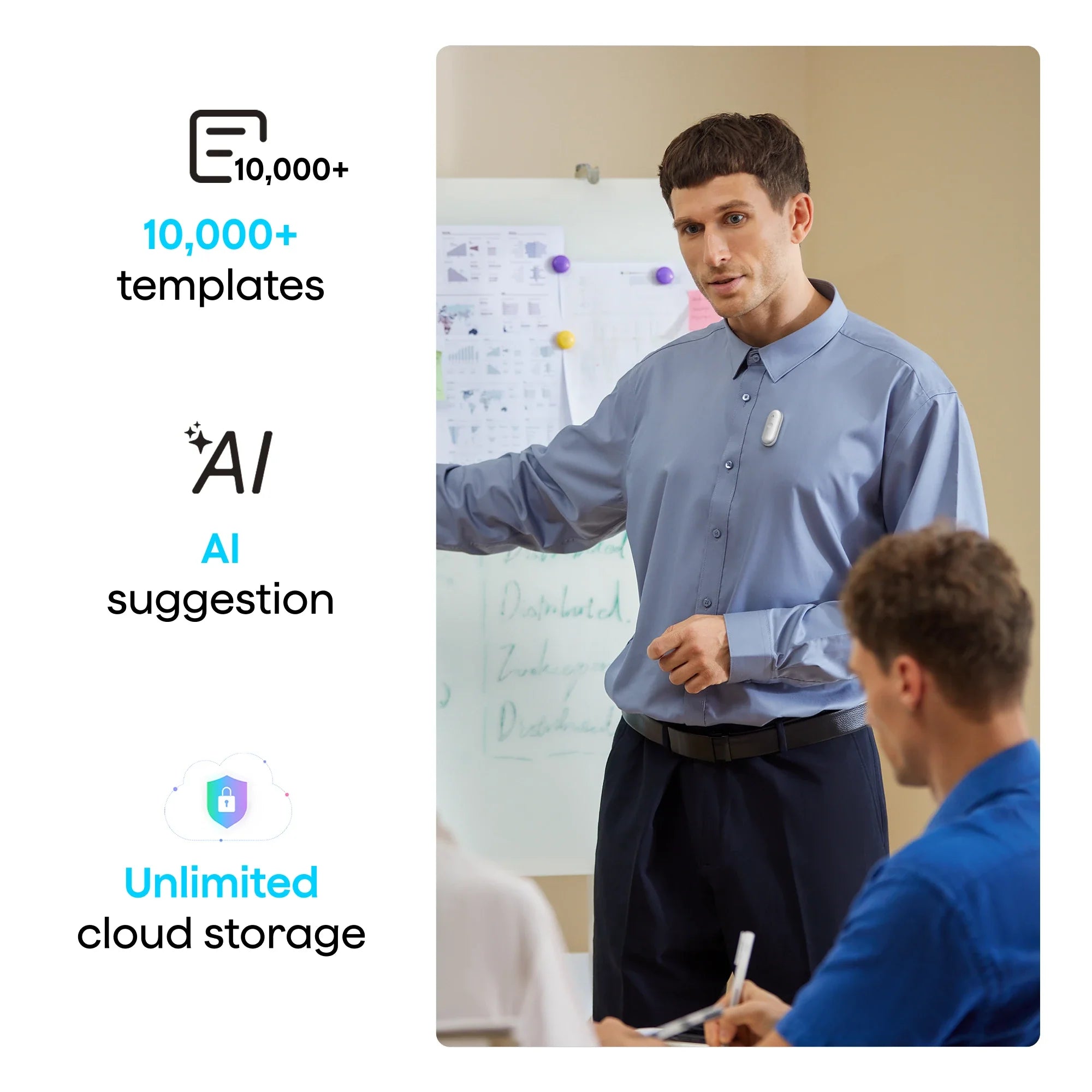 Plaud NotePin S - Wearable AI note taker
