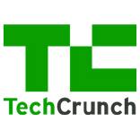 The green and white logo for TechCrunch, featuring a stylized 'TC' above the brand name.